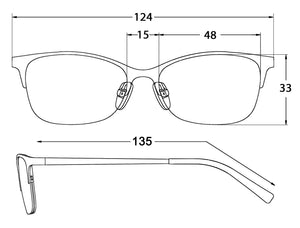 Kara Metal Half-Rim