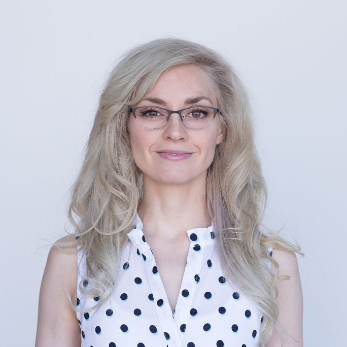 Teresa petite glasses in black and silver — thin metal cat-eye eyeglass frames for small faces, front portrait